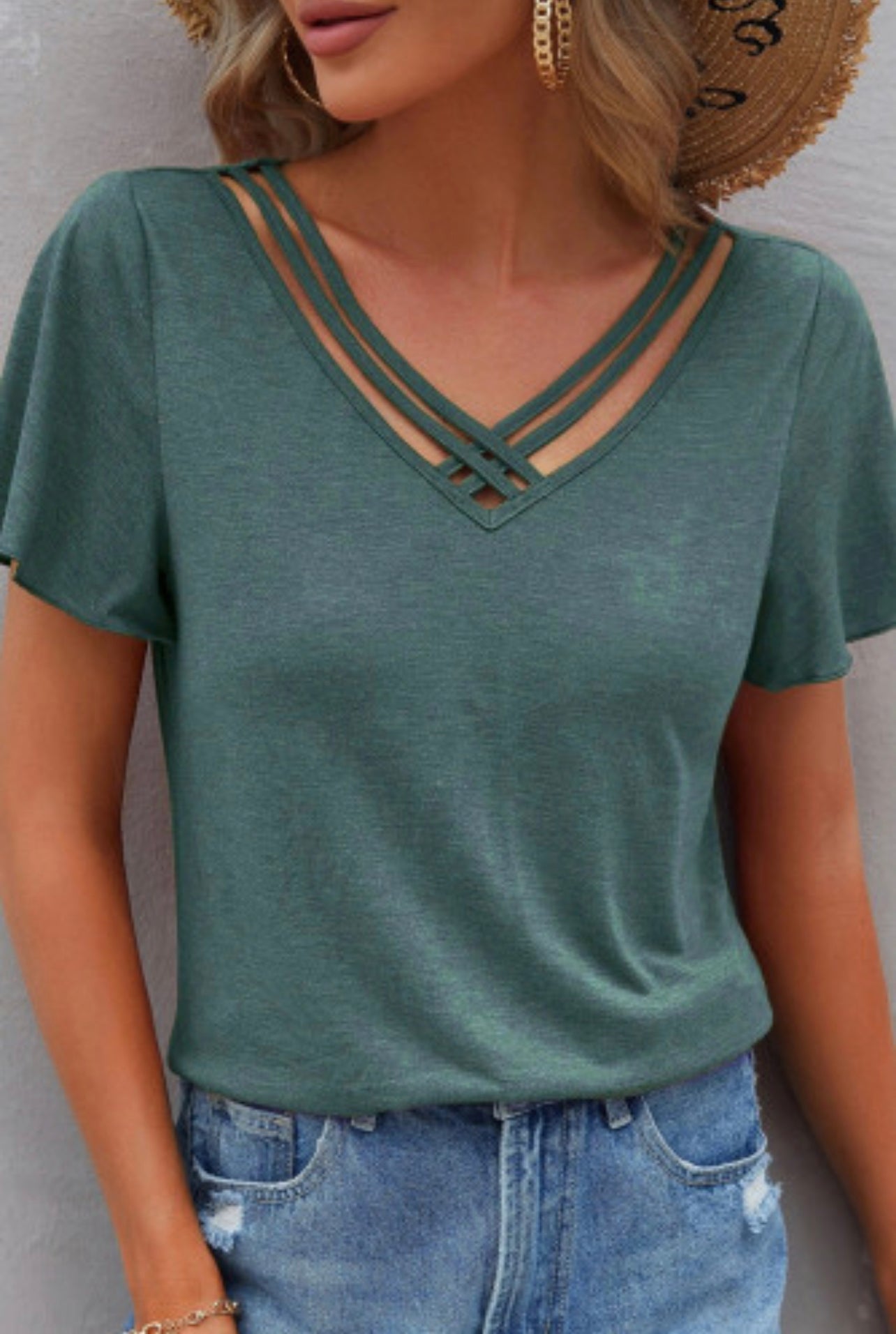 Urban Criss Cross V-Neck