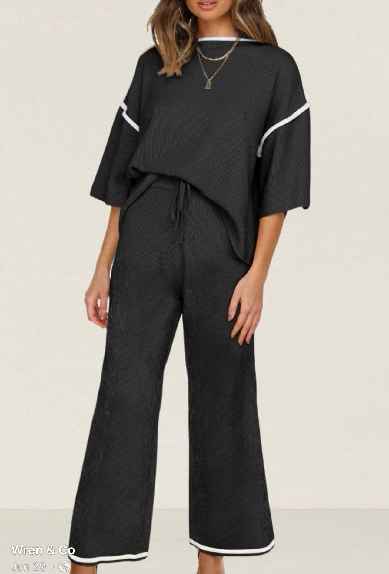 Black 2pc Set