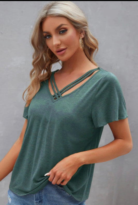 Urban Criss Cross V-Neck