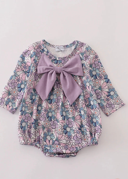Purple Floral Bubble