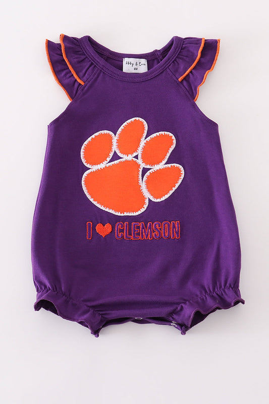 I Love Clemson Ruffle Bubble