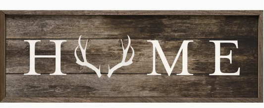 Home Antlers Sign