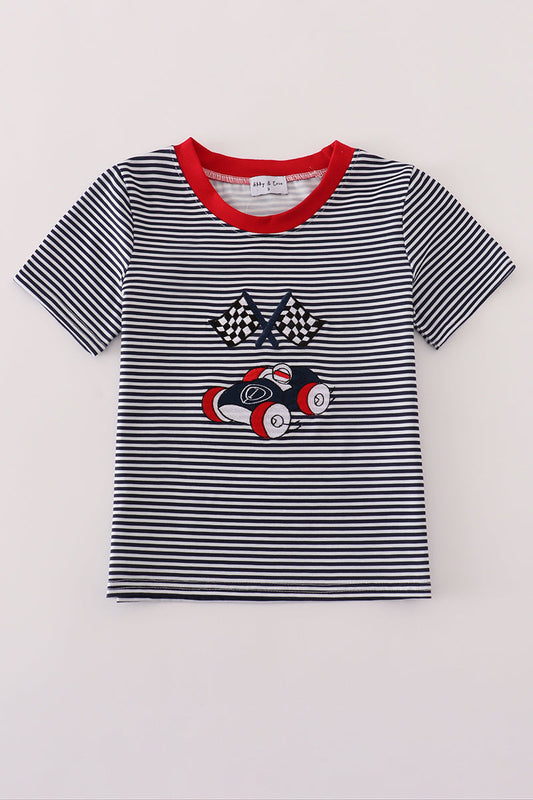 Navy Stripe Racing Car Top